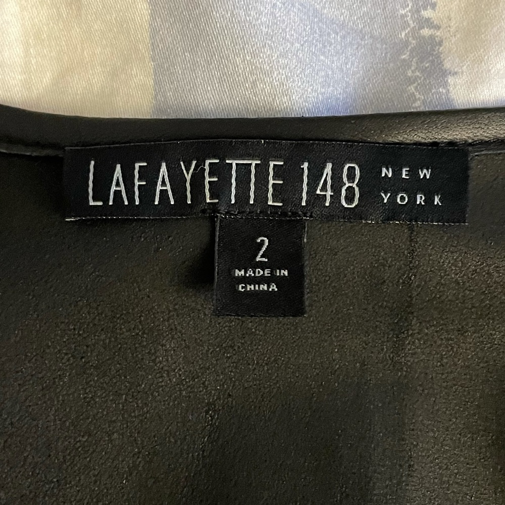 Drape Front Leather Jacket - image 8